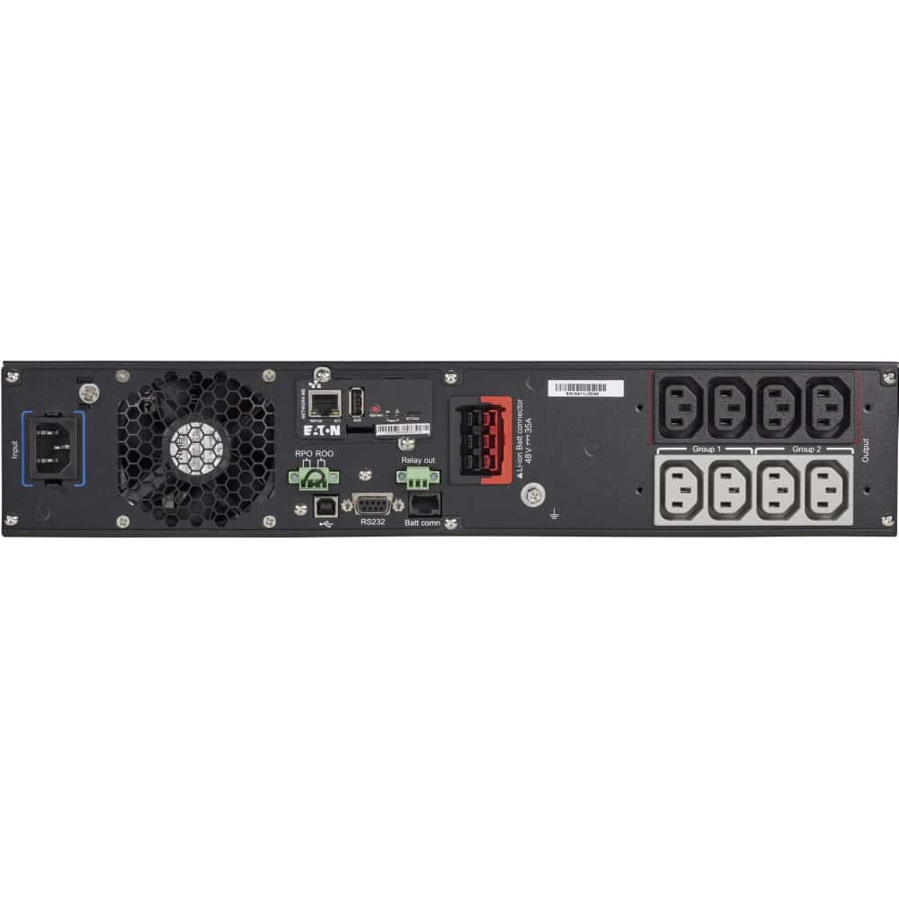 Eaton 9PX Dubbele conversie (online) 1,5 kVA 1500 W 8 AC-uitgang(en) (9PX1500IRTN-L) thumbnail