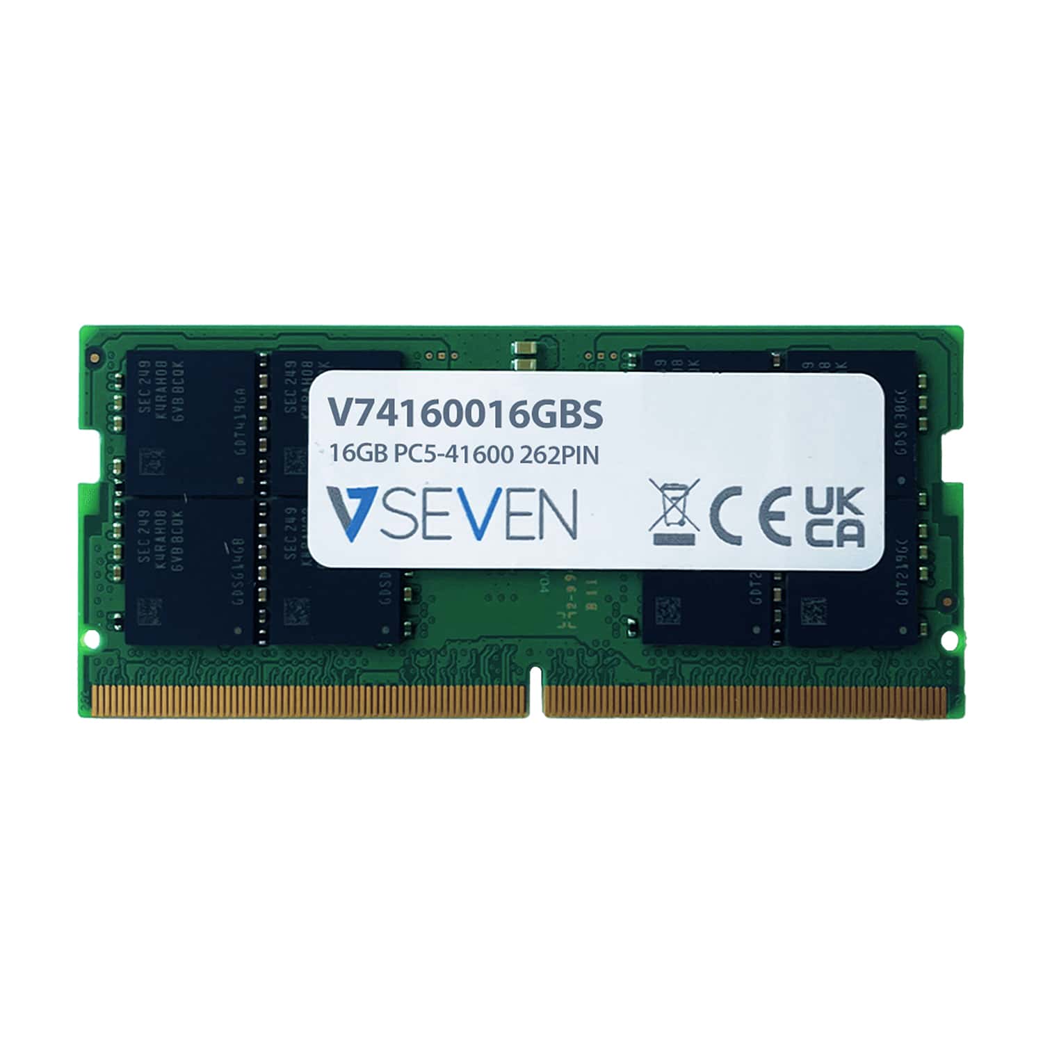 V7 V74160016GBS geheugenmodule 16 GB 1 x 16 GB DDR5 5200 MHz (V74160016GBS) thumbnail