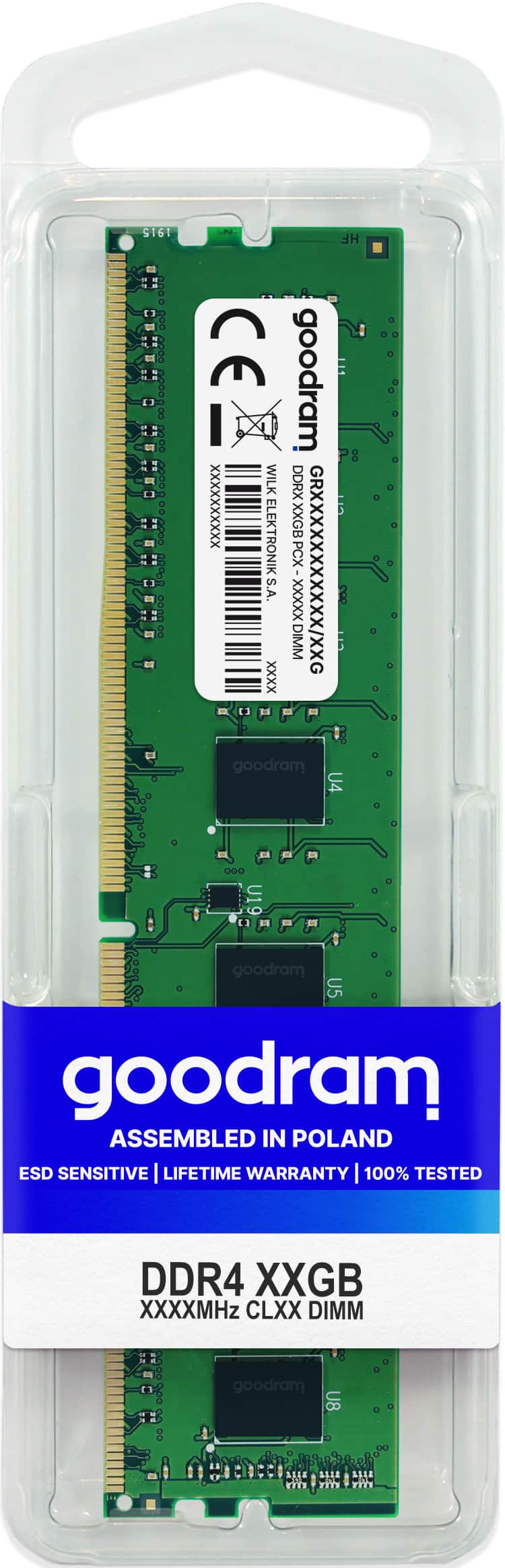 Goodram GR2666D464L19S/4G geheugenmodule 4 GB 1 x 4 GB DDR4 2666 MHz (GR2666D464L19S/4G) thumbnail