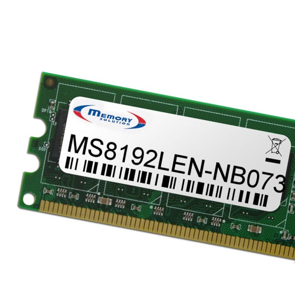 Memory Solution MS8192LEN-NB073 geheugenmodule 8 GB 1 x 8 GB (4X70W22200) thumbnail