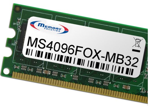 Memory Solution MS4096FOX-MB32 geheugenmodule 4 GB (MS4096FOX-MB32) thumbnail