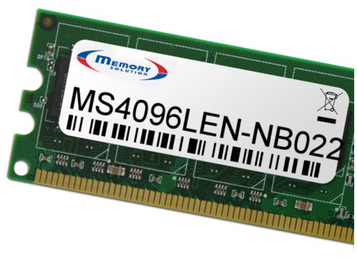 Memory Solution MS4096LEN-NB022 geheugenmodule 4 GB (MS4096LEN-NB022) thumbnail