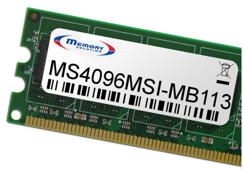 Memory Solution MS4096MSI-MB113 geheugenmodule 4 GB (MS4096MSI-MB113) thumbnail