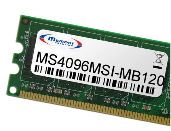 Memory Solution MS4096MSI-MB120 geheugenmodule 4 GB (MS4096MSI-MB120) thumbnail