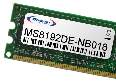 Memory Solution MS8192DE-NB018 geheugenmodule 8 GB (MS8192DE-NB018) thumbnail