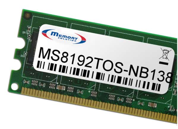 Memory Solution MS8192TOS-NB138 geheugenmodule 8 GB (MS8192TOS-NB138) thumbnail