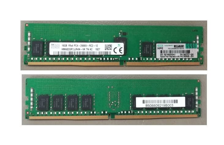 HPE 850880-001 geheugenmodule 16 GB 1 x 16 GB DDR4 2666 MHz (850880-001) thumbnail