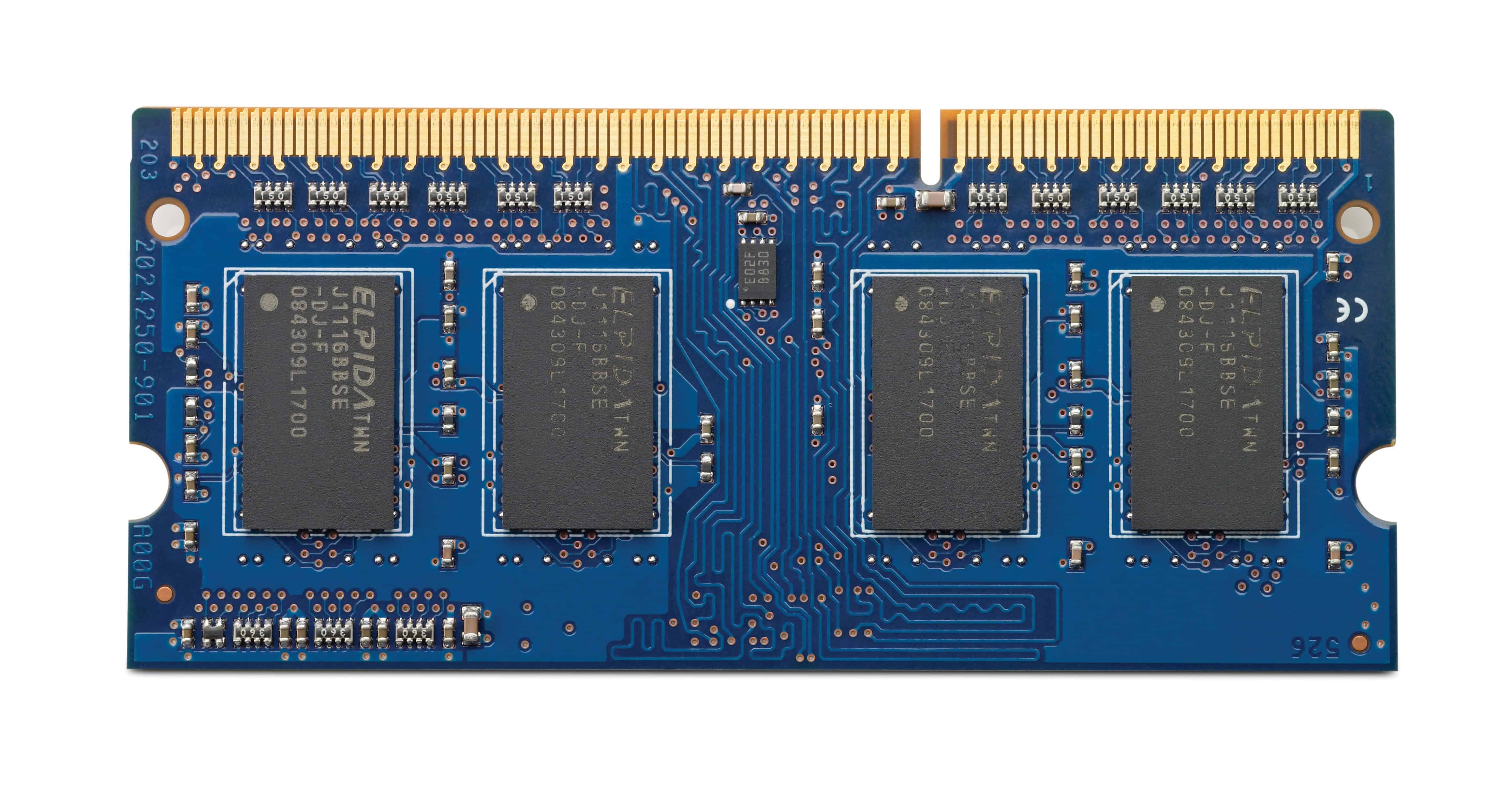 HP 8 GB PC3-12800 (DDR3-1600 MHz) SODIMM-geheugen (B4U40AA) thumbnail