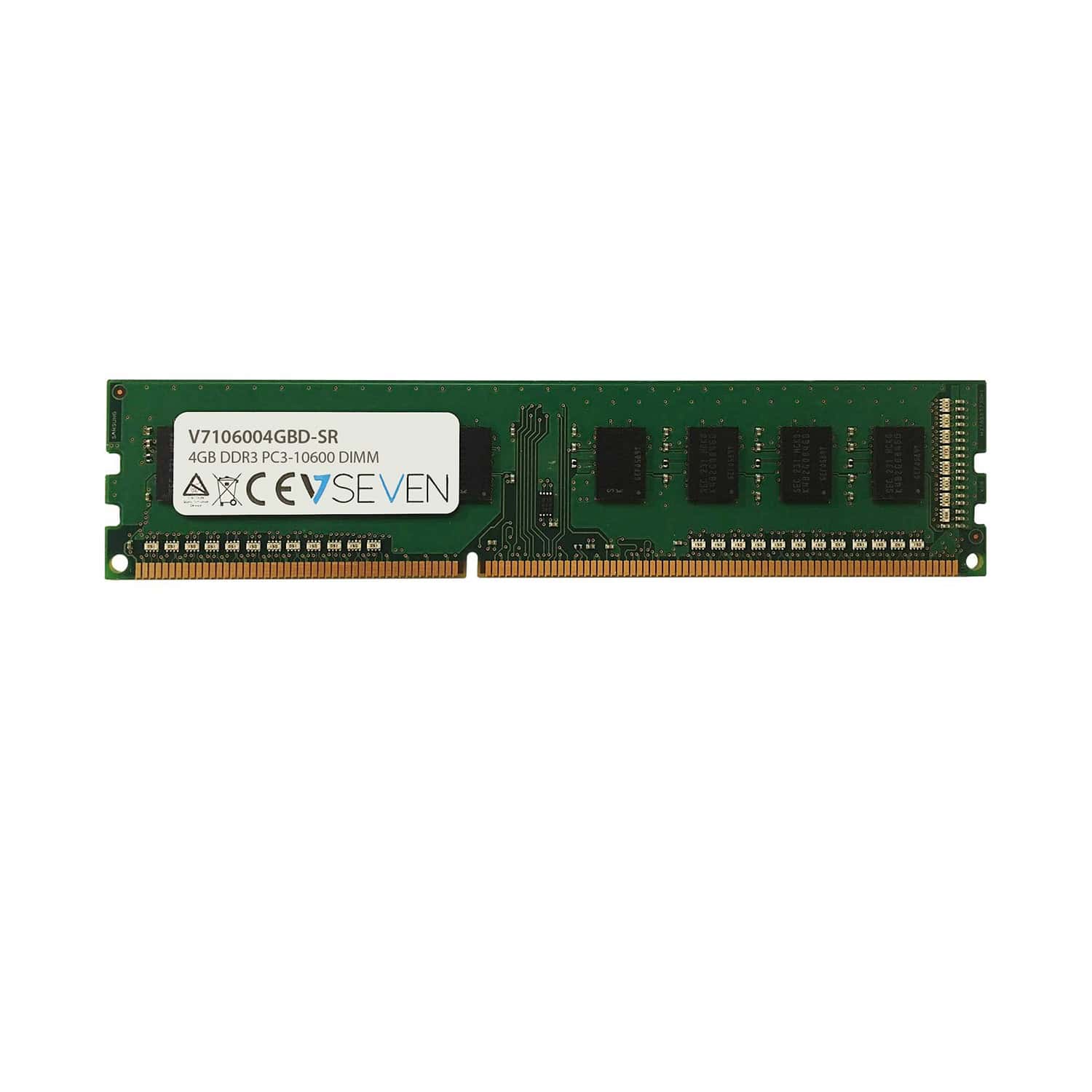 V7 V7106004GBD-SR geheugenmodule 4 GB 1 x 4 GB DDR3 1333 MHz (V7106004GBD-SR) thumbnail