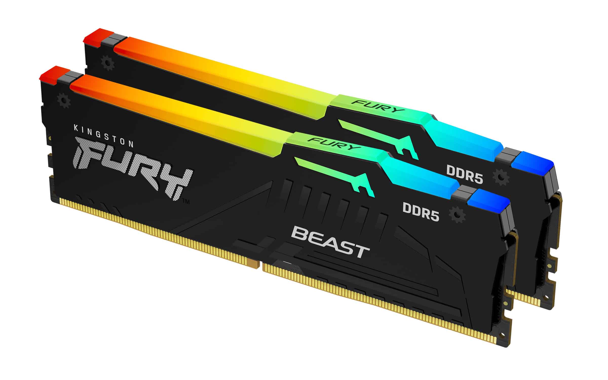 Kingston Technology FURY Beast 16GB 6000MT/s DDR5 CL30 DIMM (Kit van 2) RGB XMP (KF560C30BBAK2-16) thumbnail