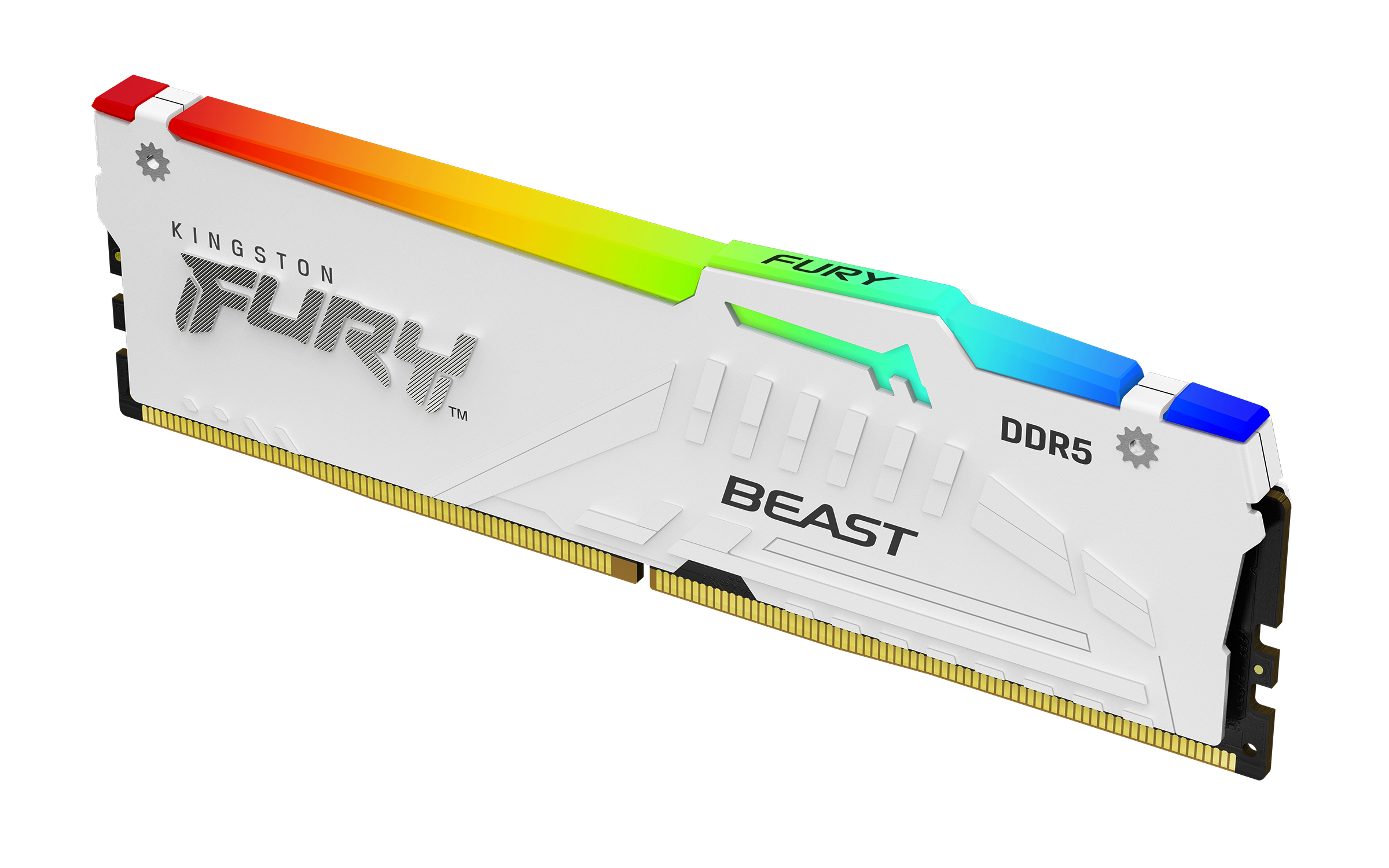 Kingston Technology FURY Beast 16GB 6000MT/s DDR5 CL30 DIMM White RGB XMP (KF560C30BWA-16) thumbnail