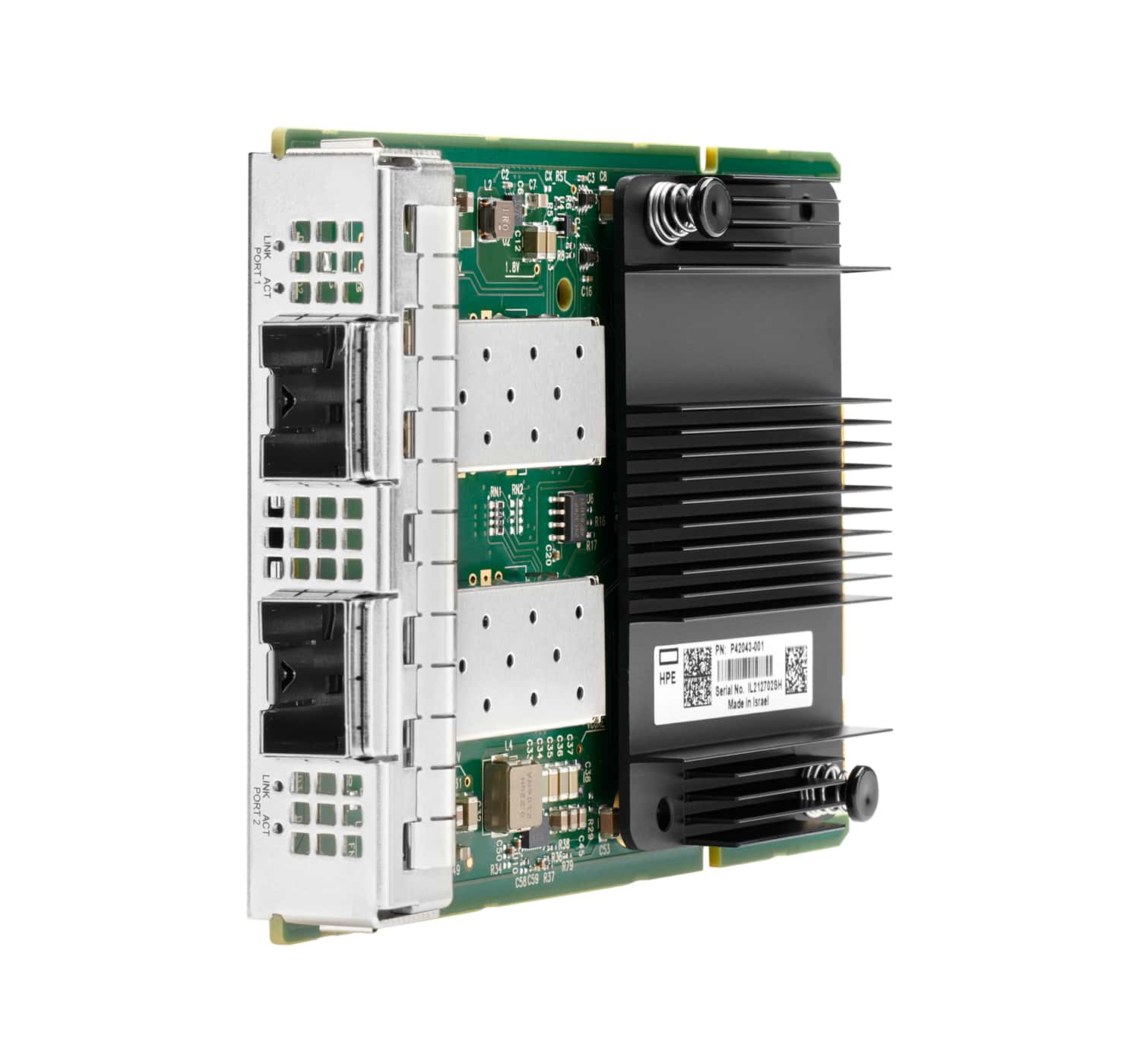 Hewlett Packard Enterprise Mellanox MCX631432AS-ADAI Ethernet 10/25Gb 2-port SFP28 OCP3 Intern Ethernet / Fiber 25000 Mbit/s (P42041-B21) thumbnail