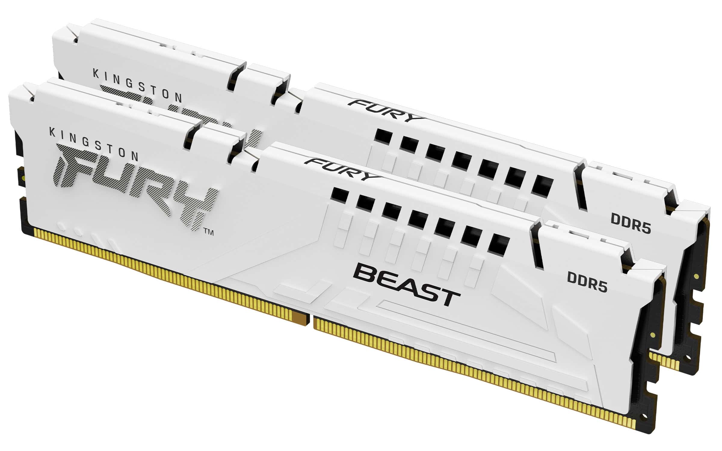 Kingston Technology FURY Beast 32GB 6000MT/s DDR5 CL36 DIMM (et van 2) White EXPO (KF560C36BWE2K2-32) thumbnail