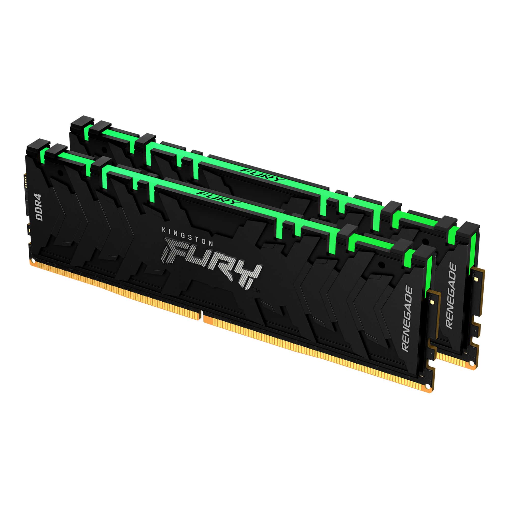 Kingston Technology FURY Renegade RGB geheugenmodule 64 GB 2 x 32 GB DDR4 3600 MHz (KF436C18RBAK2/64) thumbnail