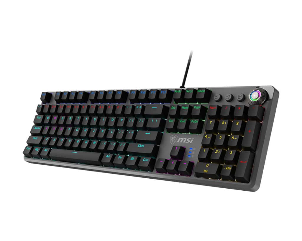 MSI FORGE GK310 RED US toetsenbord Gamen USB QWERTY US International Zwart (OS1-8ZA8010-000) thumbnail