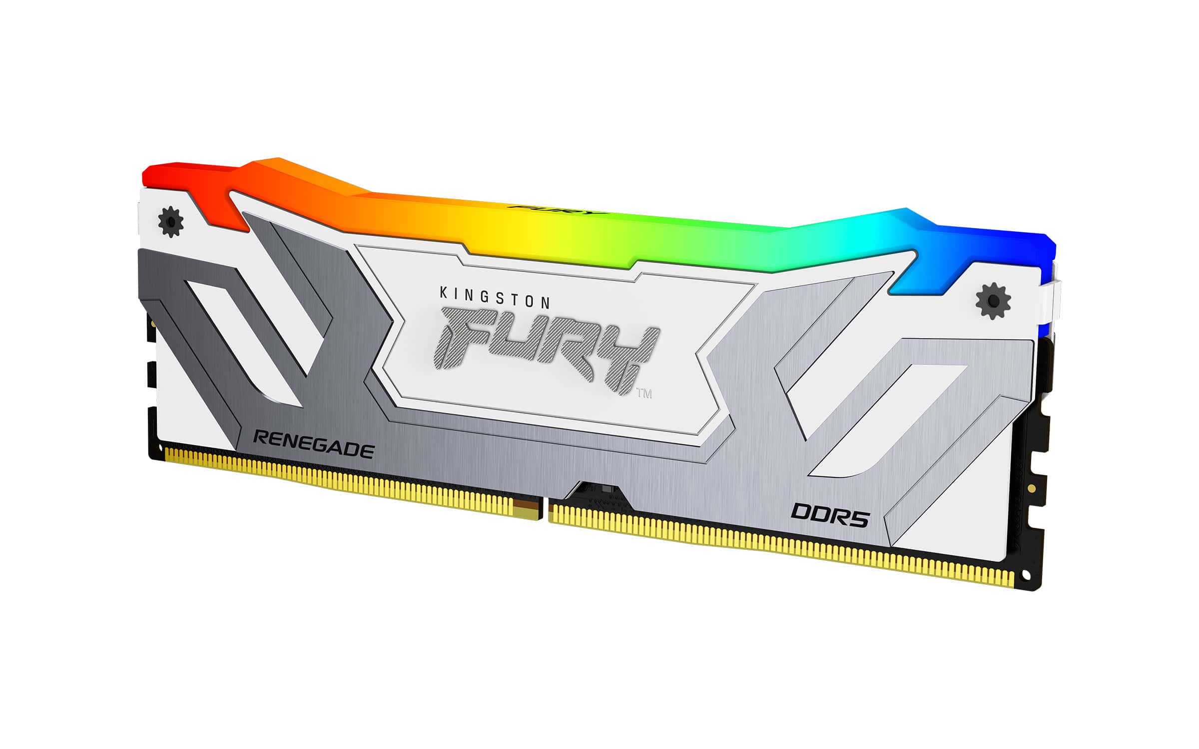 Kingston Technology FURY 24GB 8400MT/s DDR5 CL40 CUDIMM Renegade RGB White XMP (KF584CU40RWA-24) thumbnail