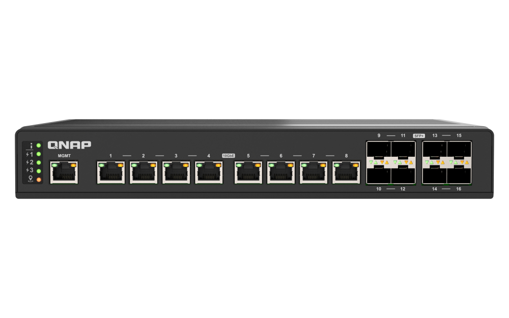 QNAP QSW-IM3216-8S8T netwerk-switch Managed 10G Ethernet (100/1000/10000) Zwart (QSW-IM3216-8S8T) thumbnail