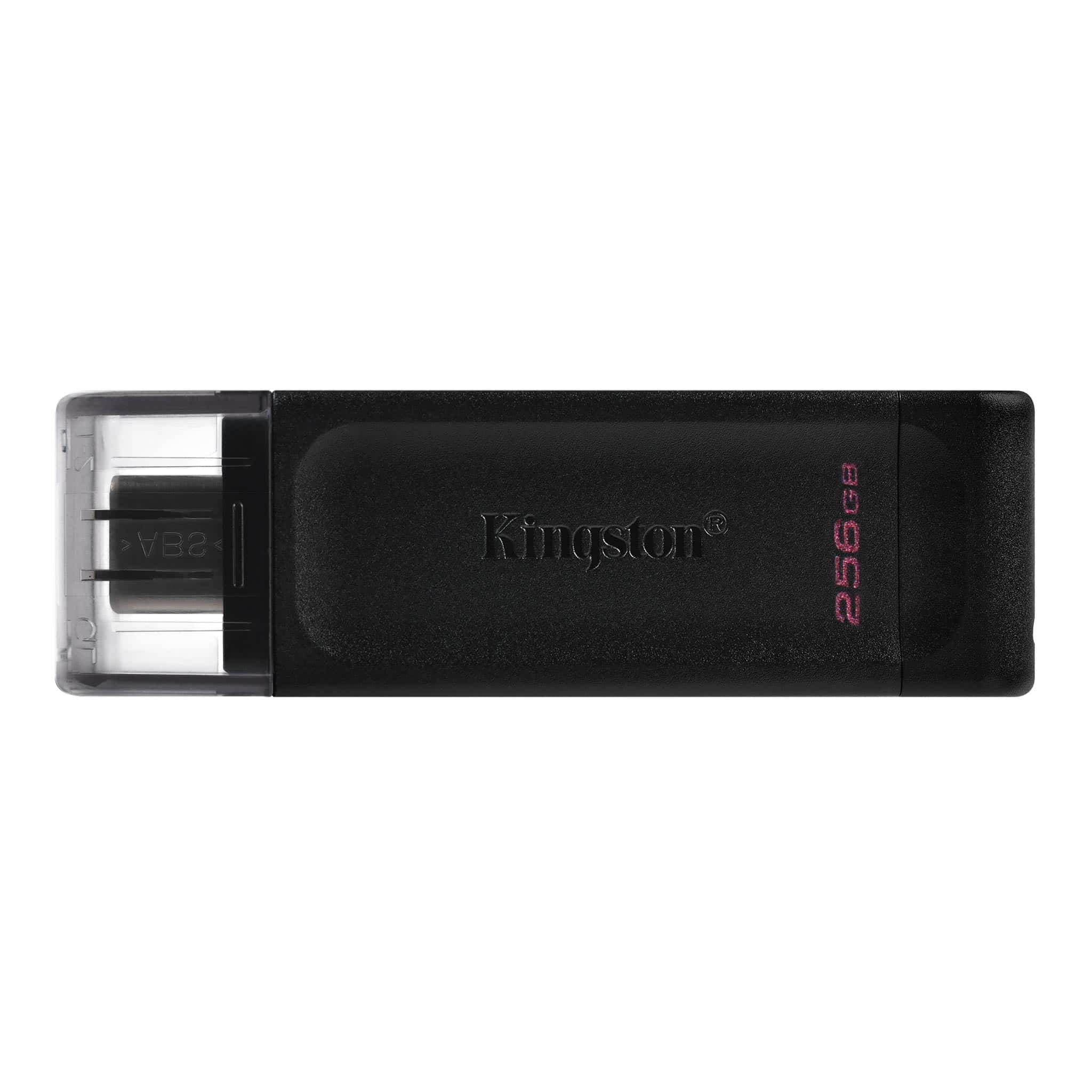 Kingston Technology 70 USB flash drive 256 GB USB Type-C 3.2 Gen 1 (3.1 Gen 1) Zwart (DT70/256GB) thumbnail