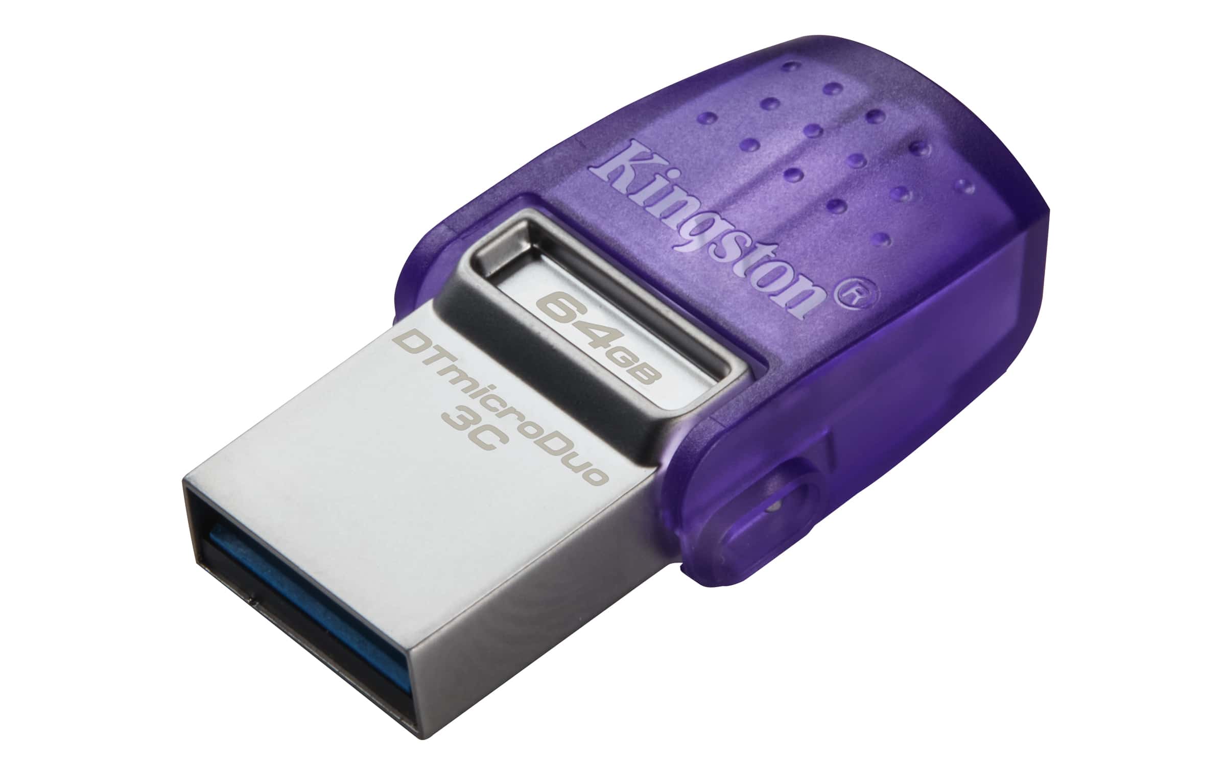 Kingston Technology DataTraveler 64GB microDuo 3C 200 MB/s dubbele USB-A + USB-C (DTDUO3CG3/64GB) thumbnail