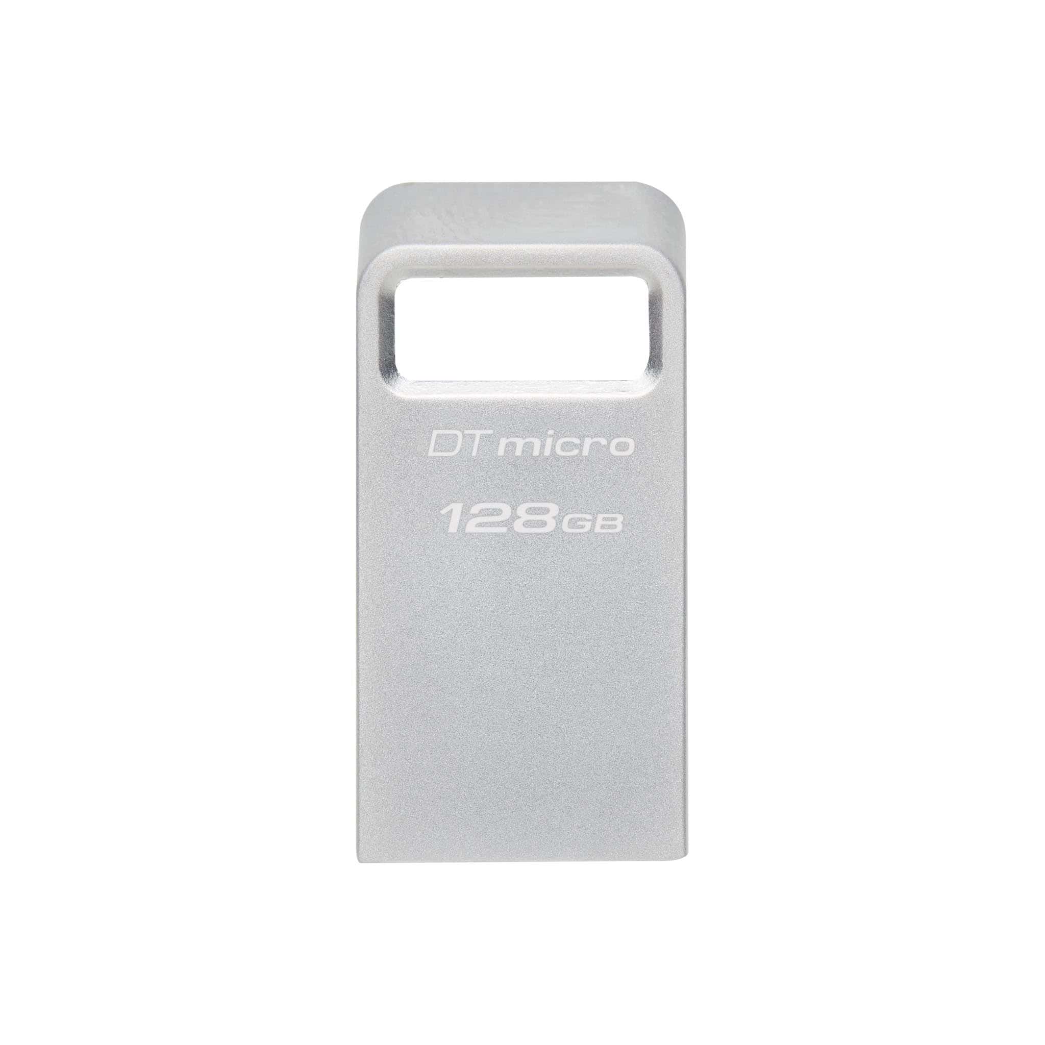 Kingston Technology DataTraveler Micro USB flash drive 128 GB USB Type-A 3.2 Gen 1 (3.1 Gen 1) Zilver (DTMC3G2/128GB) thumbnail