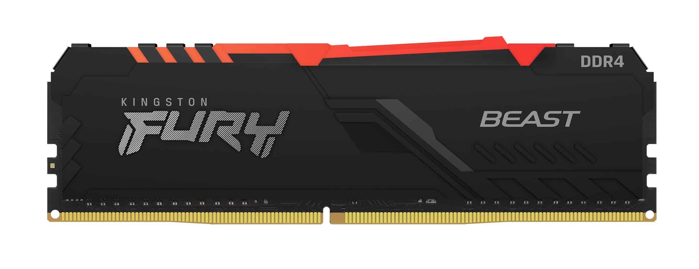 Kingston Technology FURY Beast RGB geheugenmodule 16 GB 2 x 8 GB DDR4 3000 MHz (KF430C15BBAK2/16) thumbnail