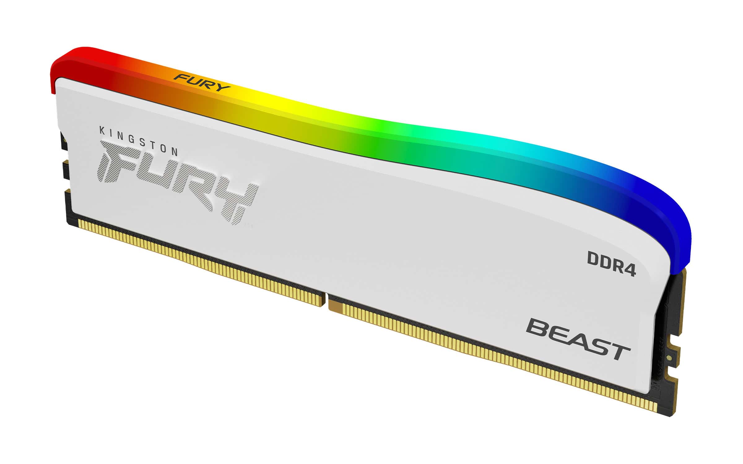 Kingston Technology FURY 16GB 3200MT/s DDR4 CL16 DIMM Beast White RGB SE (KF432C16BWA/16) thumbnail