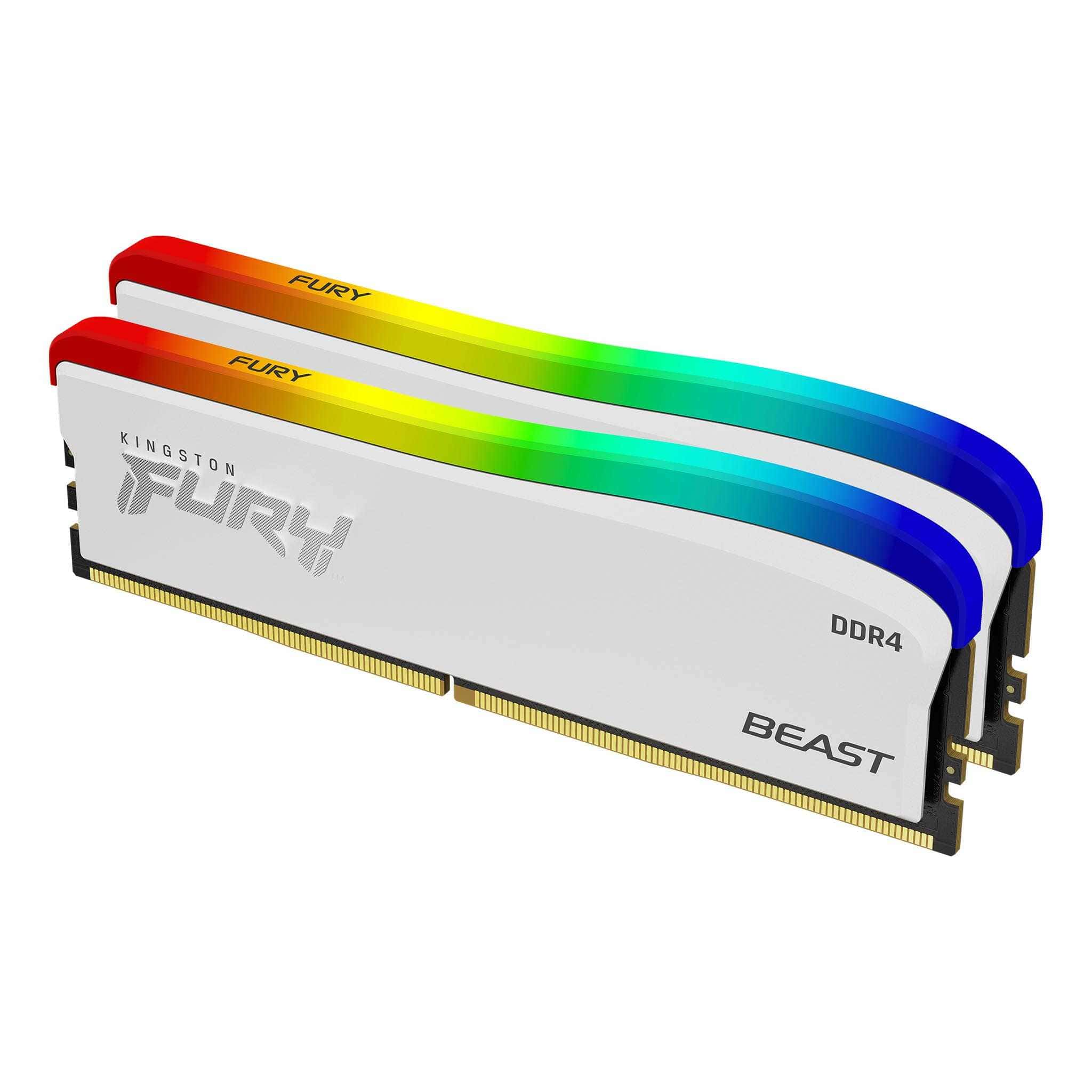 Kingston Technology FURY Beast RGB Special Edition geheugenmodule 16 GB 2 x 8 GB DDR4 3200 MHz (KF432C16BWAK2/16) thumbnail