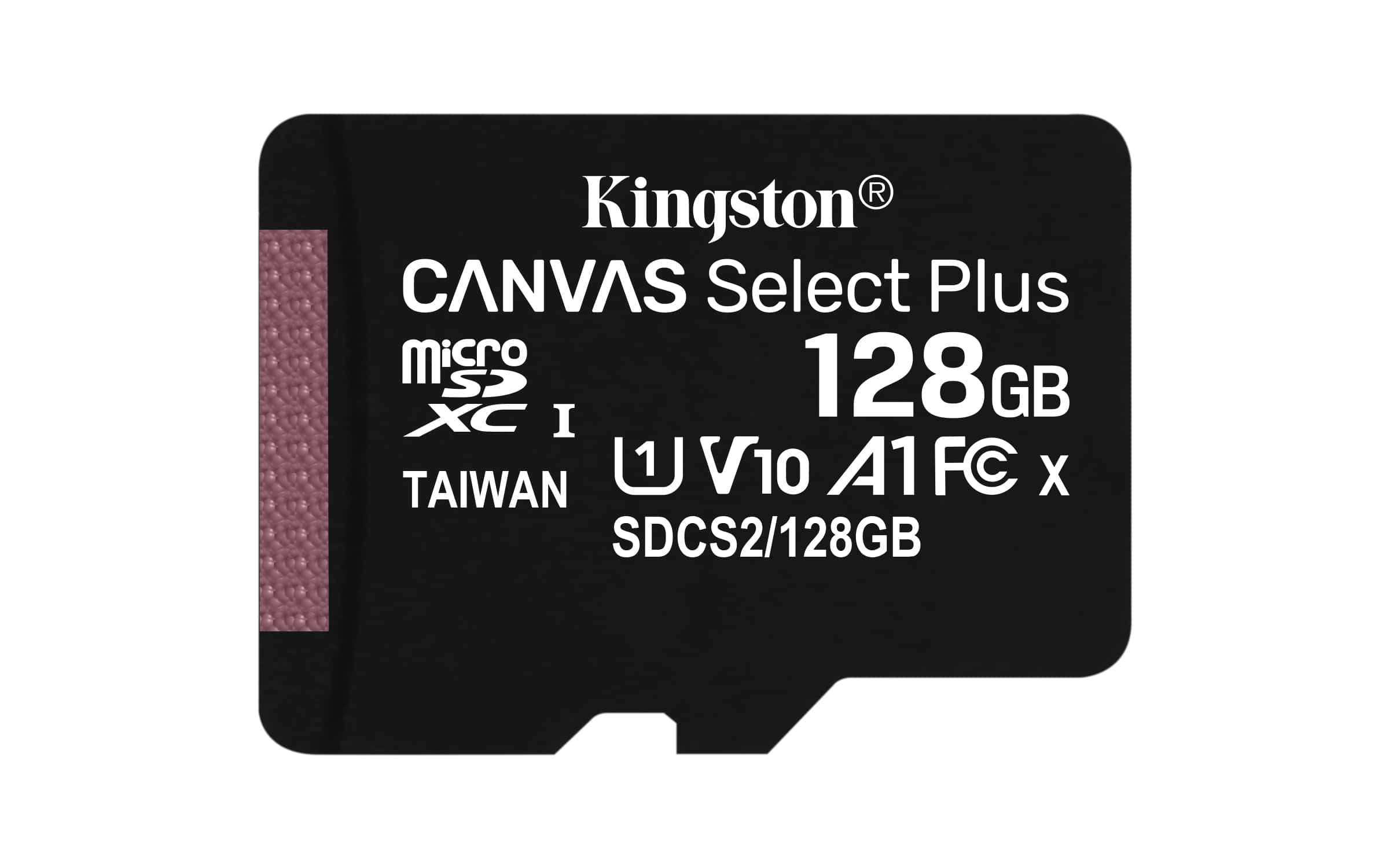 Kingston Technology Canvas Select Plus 128 GB MicroSDXC UHS-I Klasse 10 (SDCS2/128GBSP) thumbnail