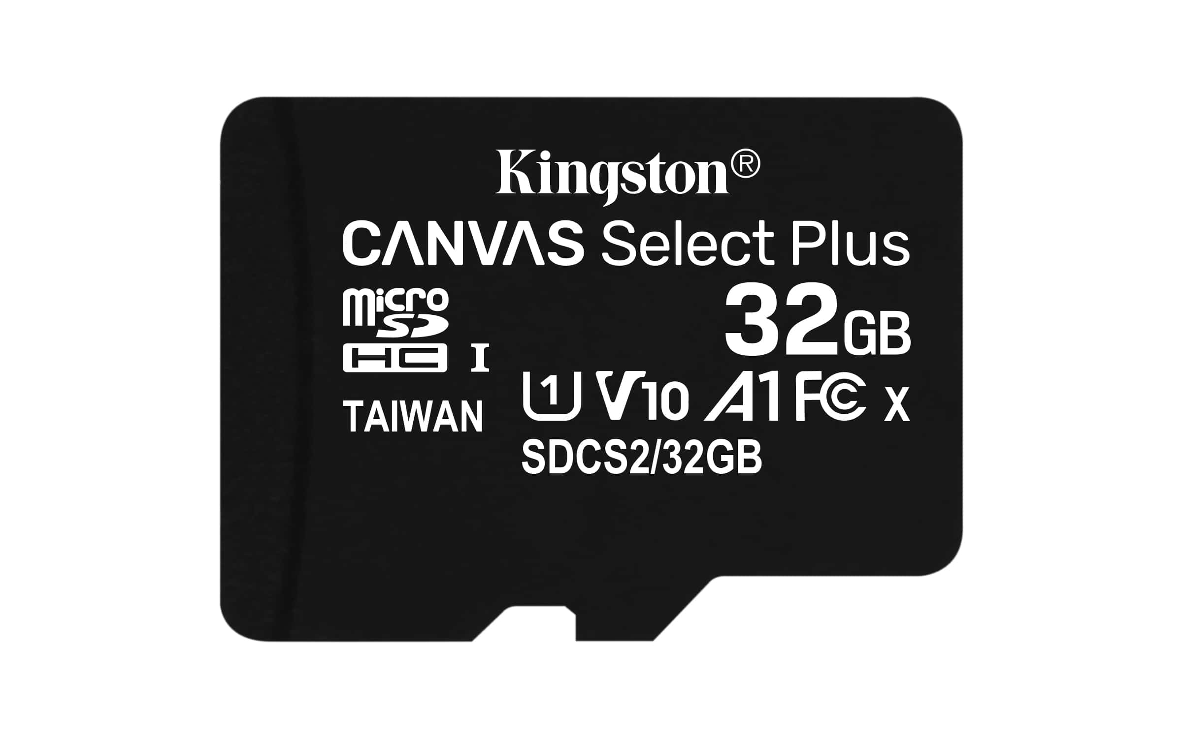 Kingston Technology Canvas Select Plus 32 GB MicroSDHC UHS-I Klasse 10 (SDCS2/32GB) thumbnail