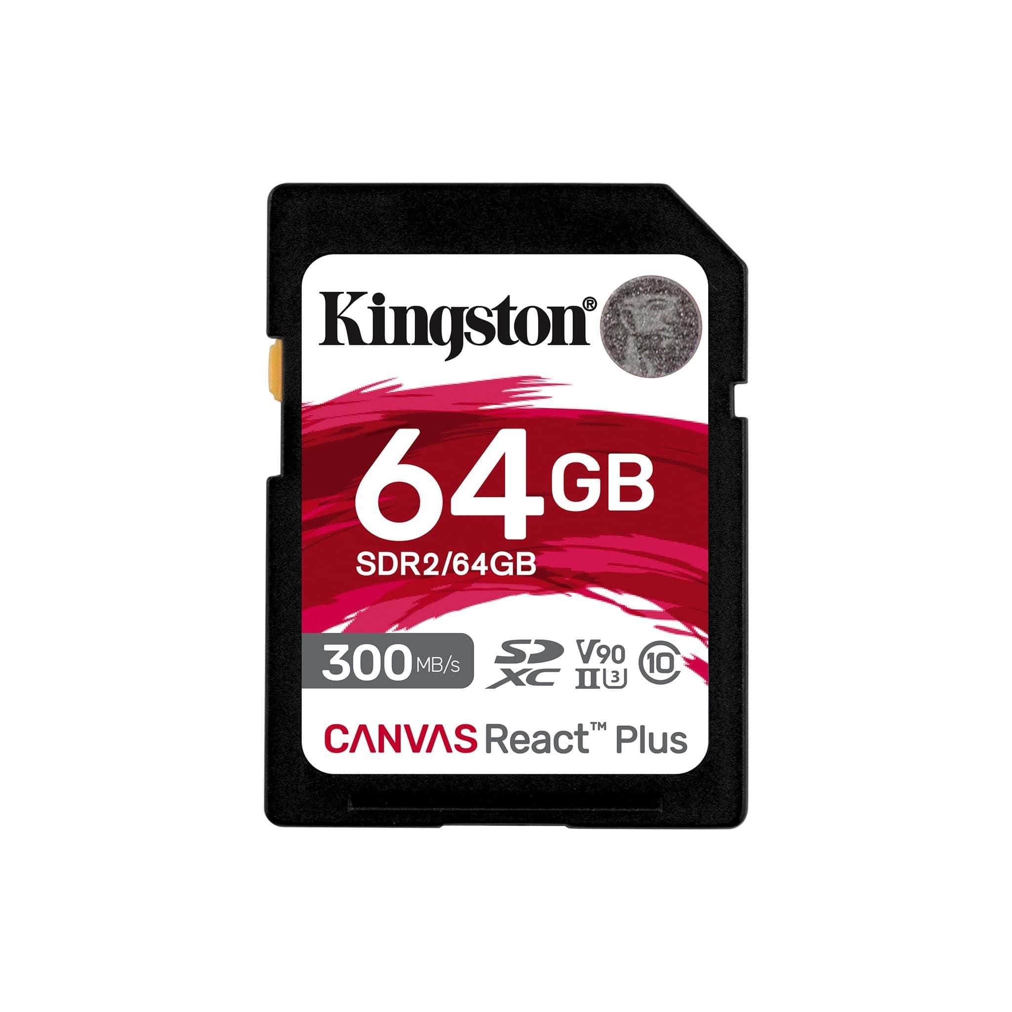 Kingston Technology Canvas React Plus 64 GB SD UHS-II Klasse 10 (SDR2/64GB) thumbnail