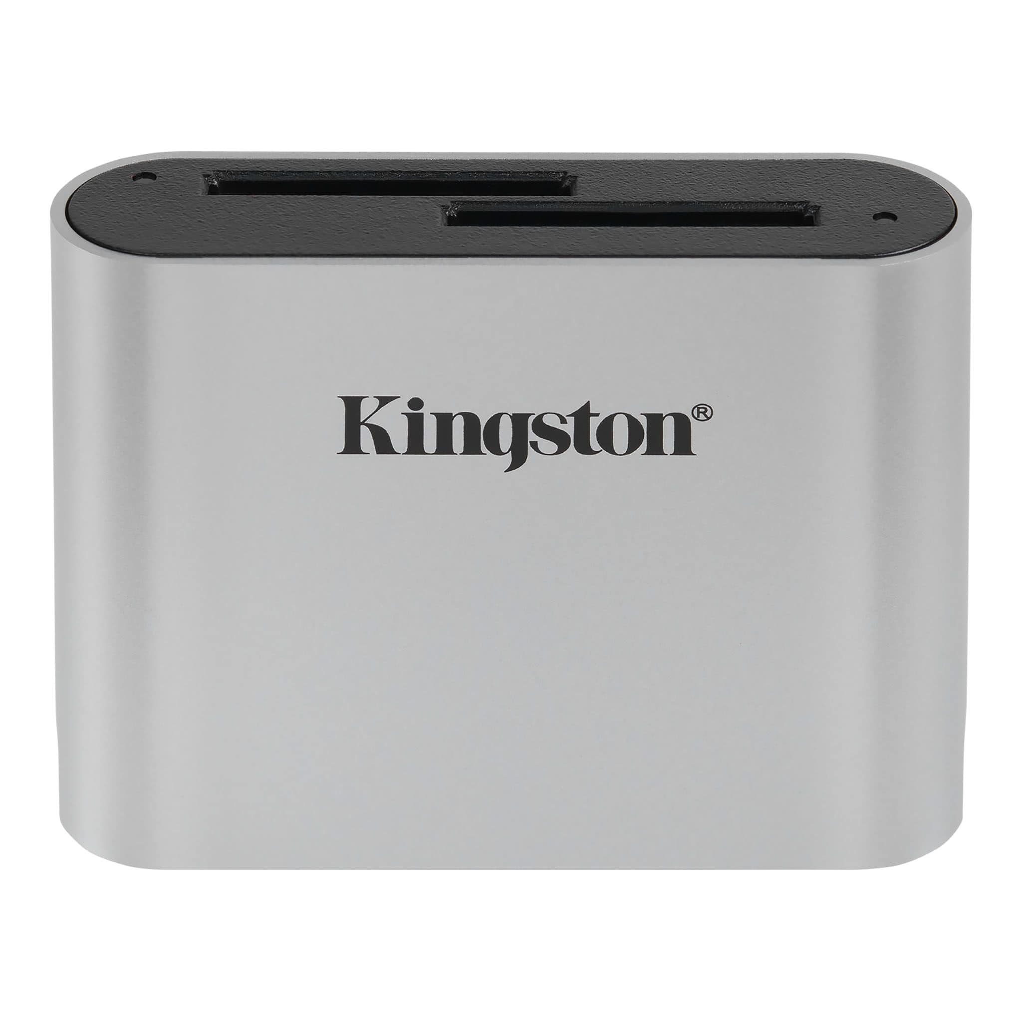 Kingston Technology Workflow SD Reader geheugenkaartlezer USB 3.2 Gen 1 (3.1 Gen 1) Zwart, Zilver (WFS-SD) thumbnail