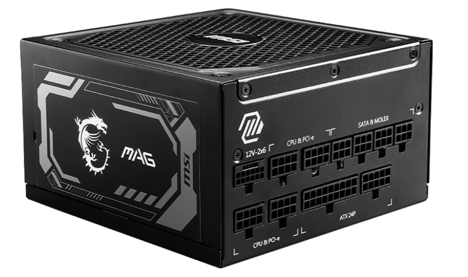 MSI MAG A1250GL PCIE5 power supply unit 1250 W 24-pin ATX 1U Zwart (MAG A1250GL PCIE5) thumbnail