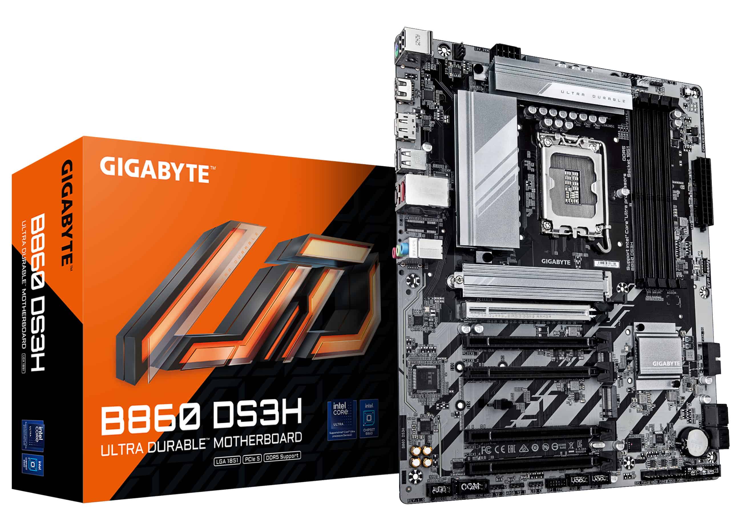 GIGABYTE B860 DS3H moederbord Intel B860 LGA 1851 (Socket V1) ATX (B860 DS3H) thumbnail