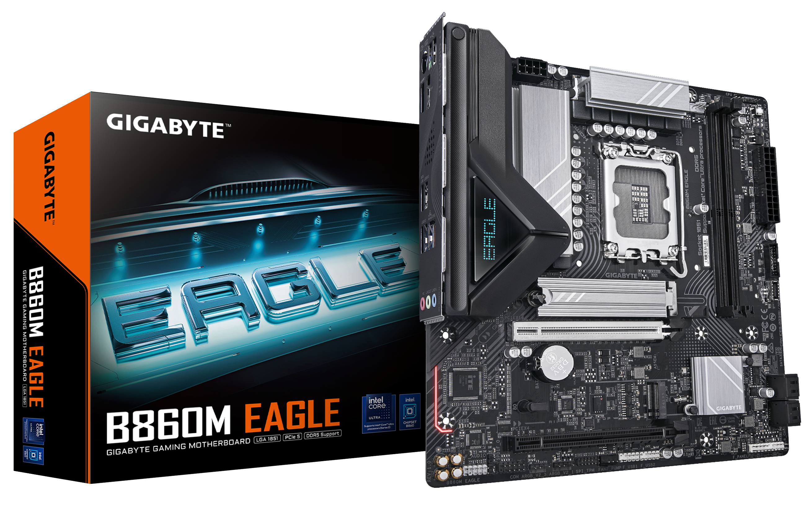 GIGABYTE B860M EAGLE moederbord Intel B860 LGA 1851 (Socket V1) micro ATX (B860M EAGLE) thumbnail