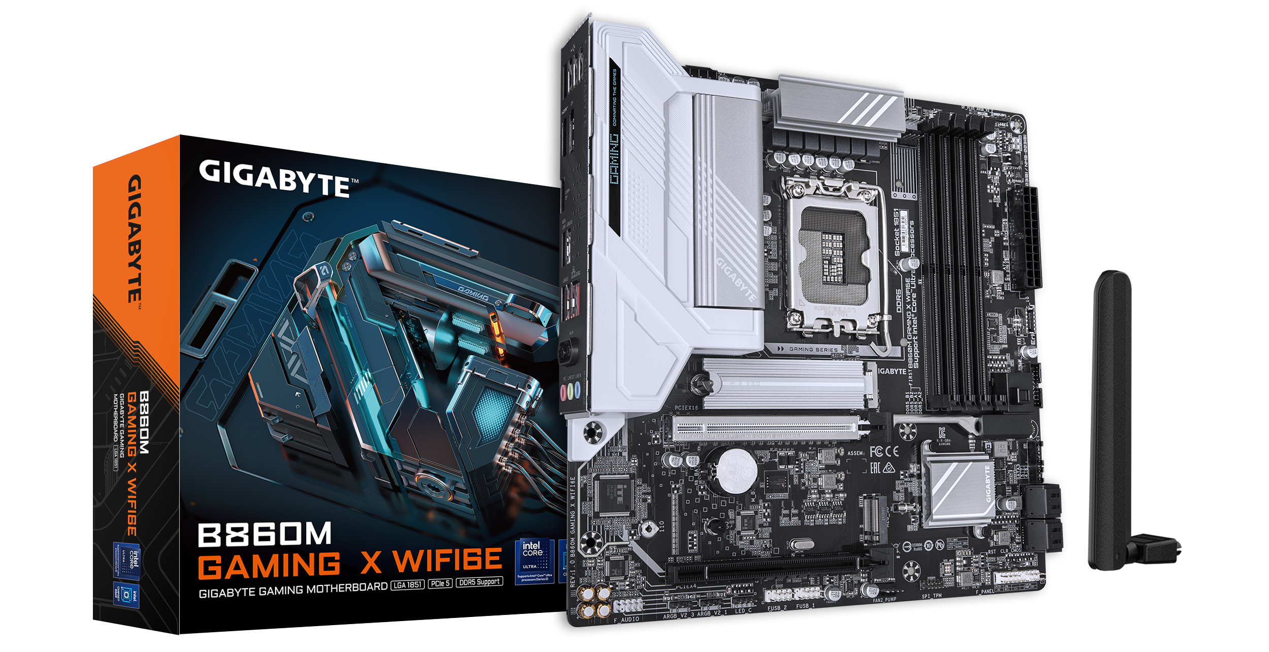 GIGABYTE B860M GAMING X WIFI6E moederbord Intel B860 LGA 1851 (Socket V1) micro ATX (B860M GAMING X WIFI6E) thumbnail