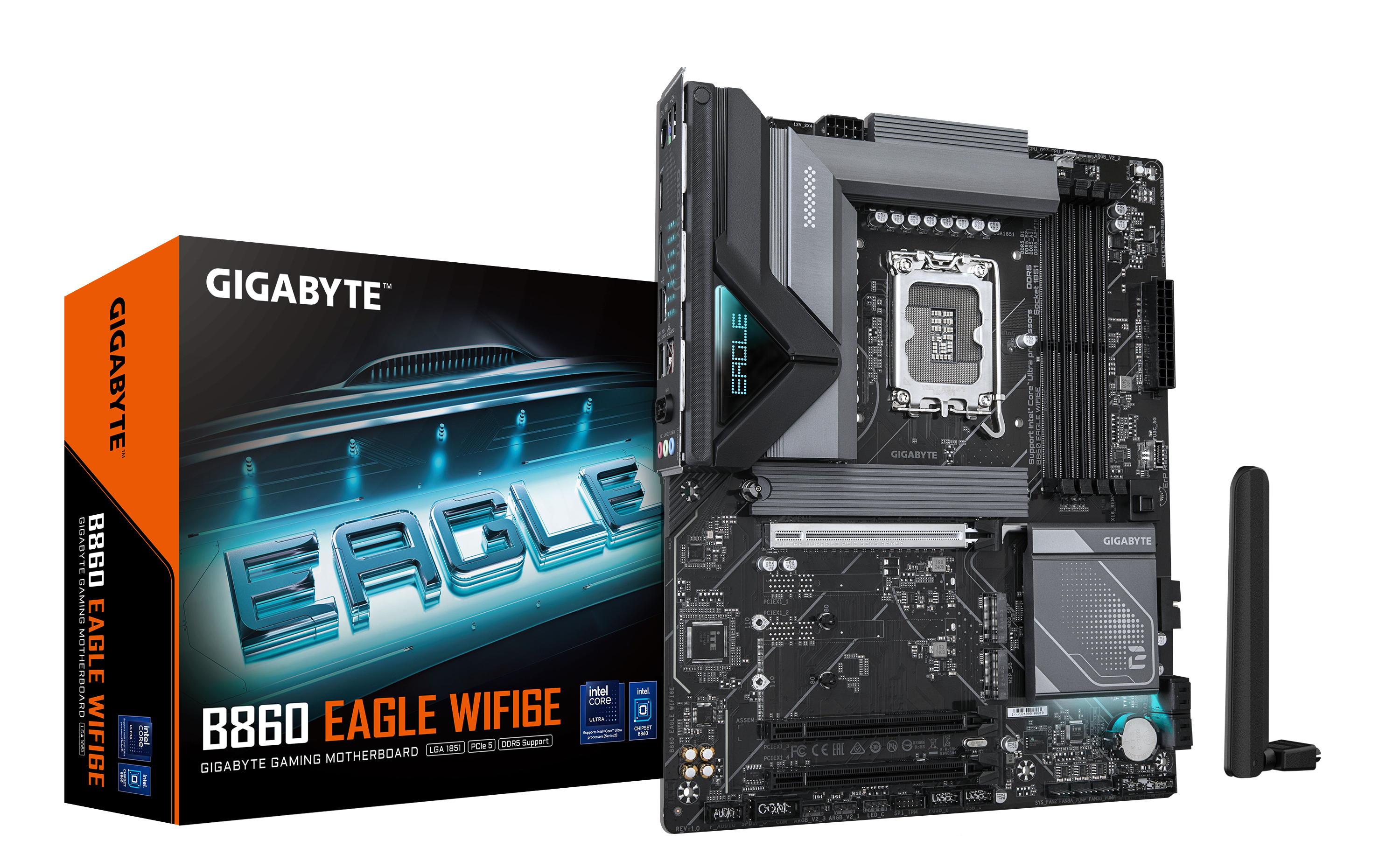 GIGABYTE B860 EAGLE WIFI6E moederbord Intel B860 LGA 1851 (Socket V1) ATX (B860 EAGLE WIFI6E 1.0) thumbnail