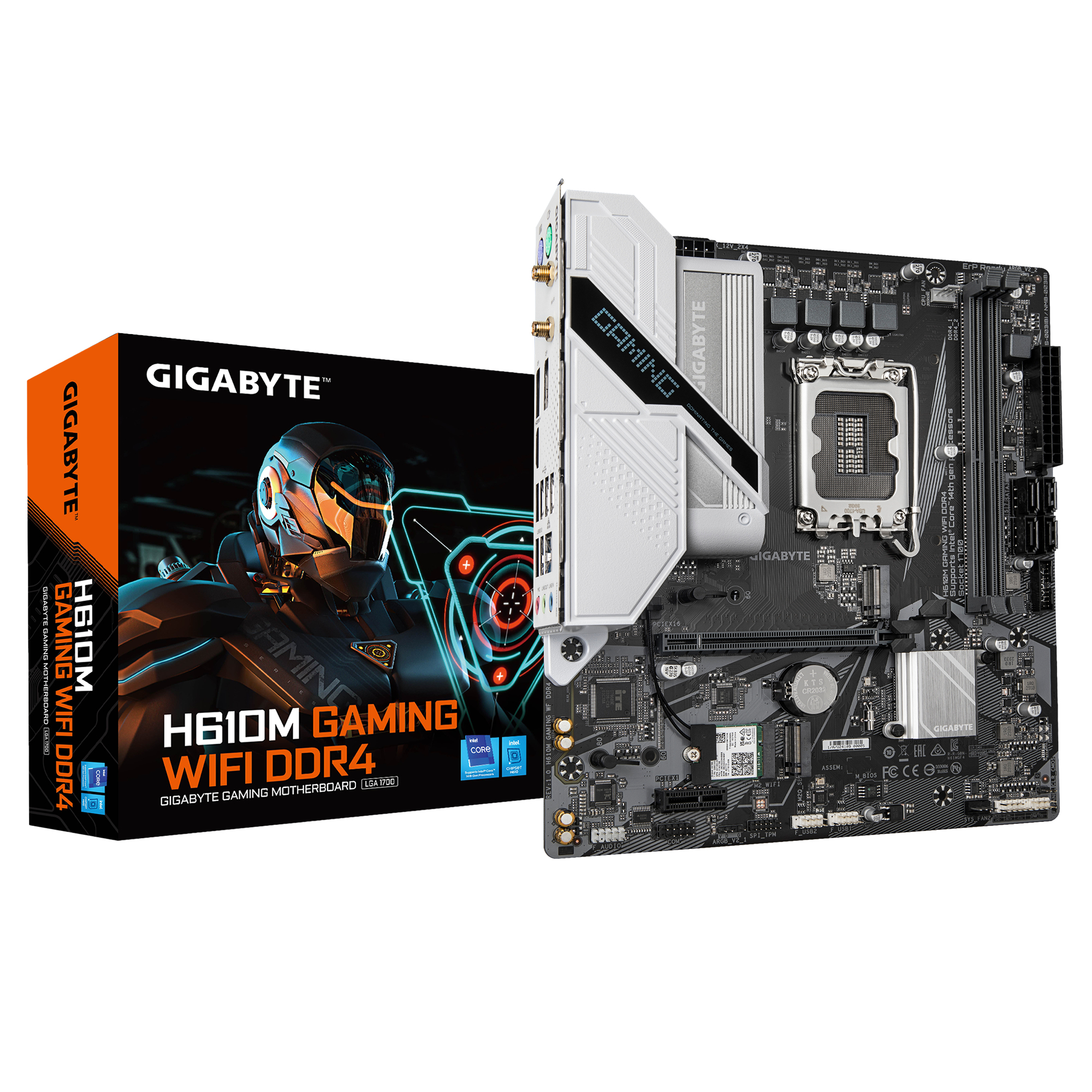 GIGABYTE H610M GAMING WF DDR4 moederbord Intel H610 Express LGA 1700 micro ATX (H610M GAMING WF DDR4) thumbnail