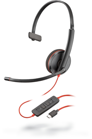 POLY Blackwire 3210 Headset Bedraad Hoofdband Kantoor/callcenter USB Type-A (209744-22) thumbnail