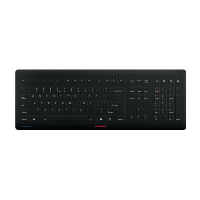 CHERRY Stream toetsenbord Universeel RF draadloos + USB QWERTY Engels Zwart (JK-8552EU-2) thumbnail