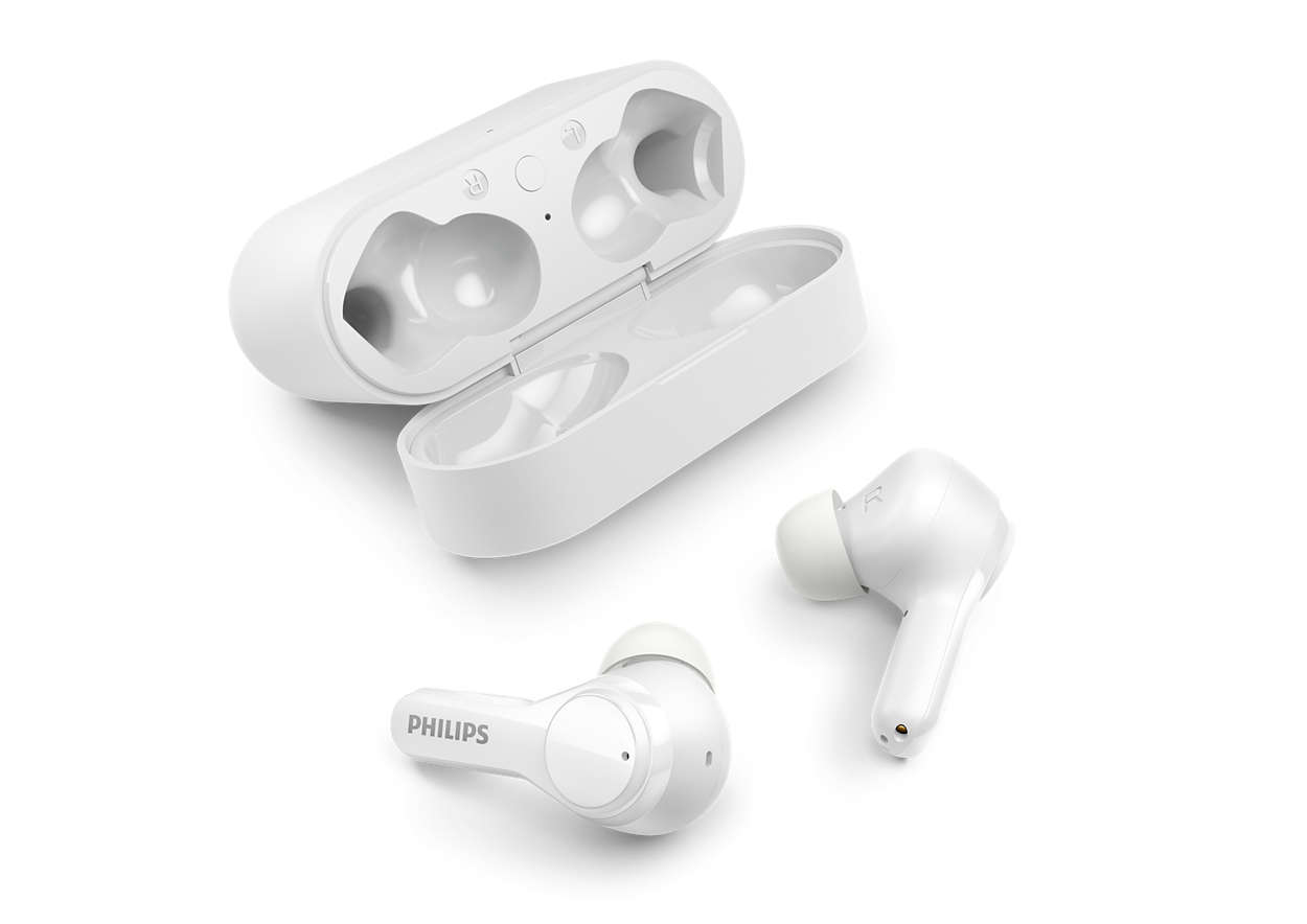 Philips 3000 series TAT3217WT/00 hoofdtelefoon/headset Draadloos In-ear Oproepen/muziek Bluetooth Wit (TAT3217WT/00) thumbnail