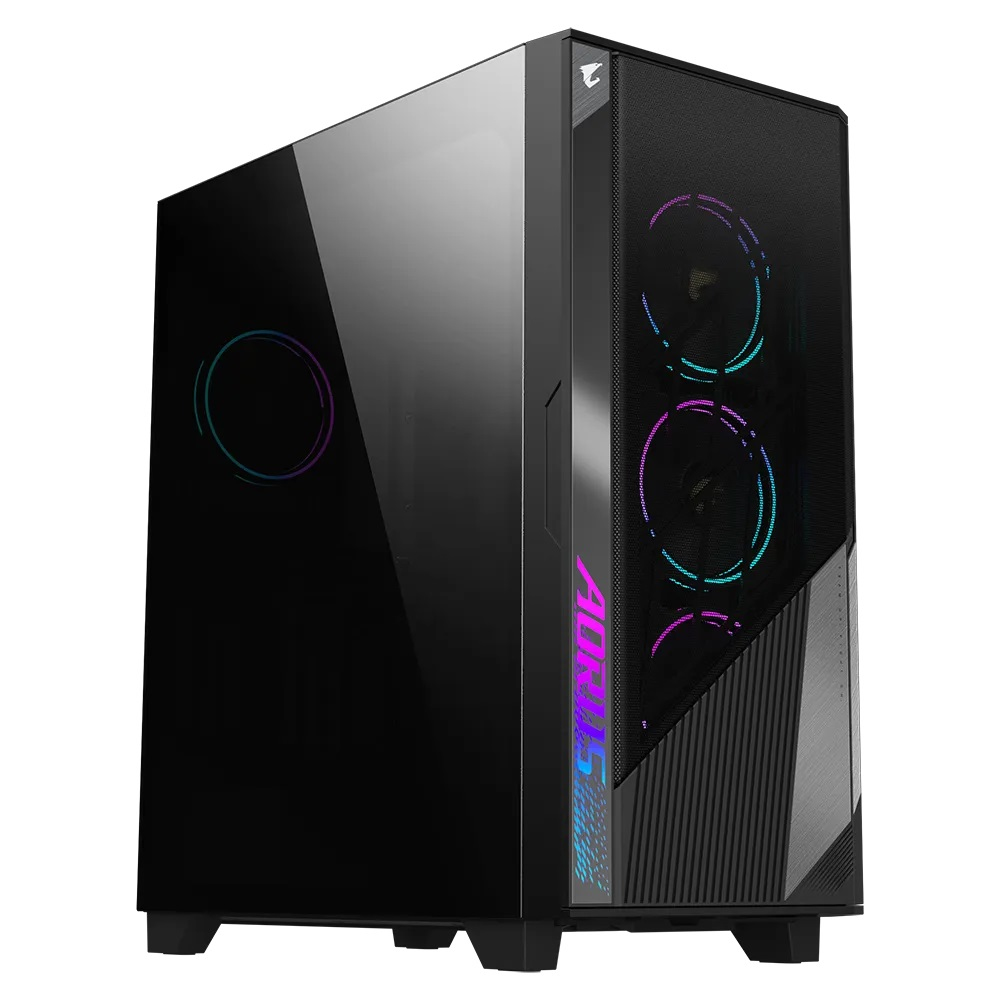 GIGABYTE GB-AC500G ST computerbehuizing Midi Tower Zwart (GB-AC500G ST) thumbnail