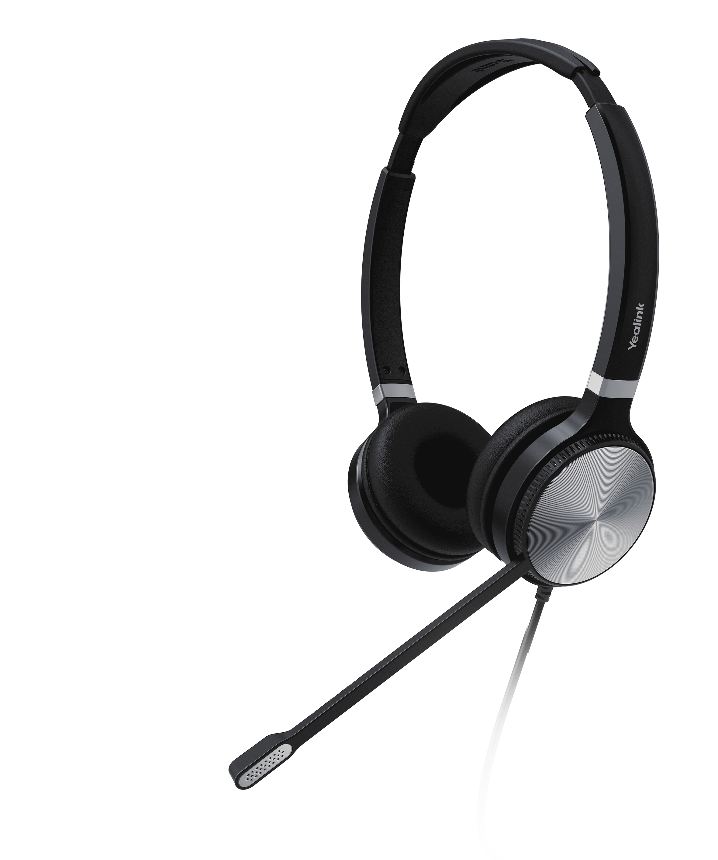 Yealink UH36 Dual Headset Bedraad Hoofdband Kantoor/callcenter USB Type-A Zwart, Zilver (UH36 DUAL TEAMS) thumbnail