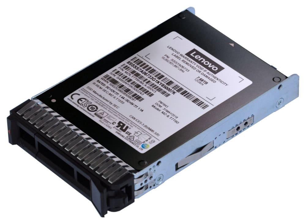 Lenovo 4XB7A17055 internal solid state drive 2.5" 7680 GB SAS V-NAND TLC (4XB7A17055) thumbnail