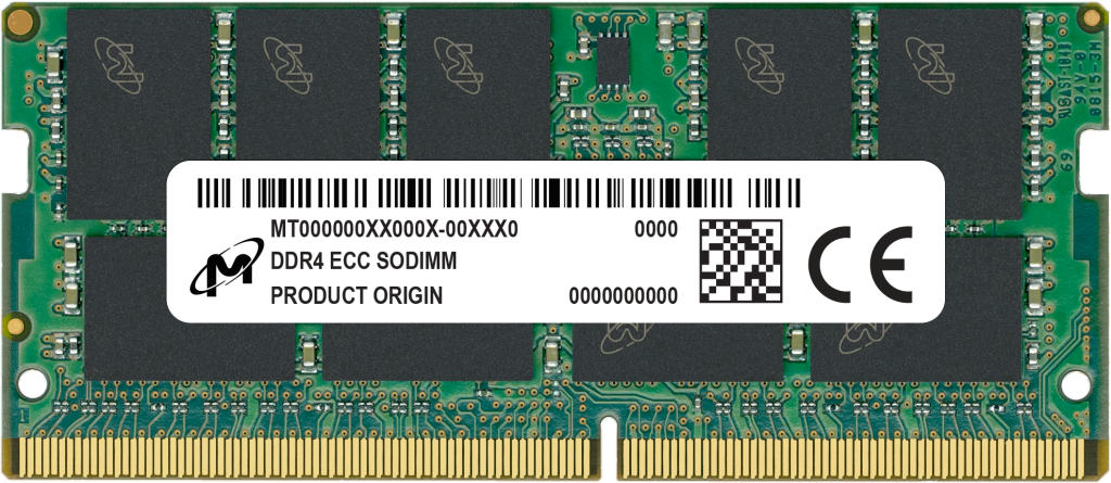 Micron MTA9ASF1G72HZ-3G2R1R geheugenmodule 8 GB 1 x 8 GB DDR4 3200 MHz ECC (MTA9ASF1G72HZ-3G2R1R) thumbnail