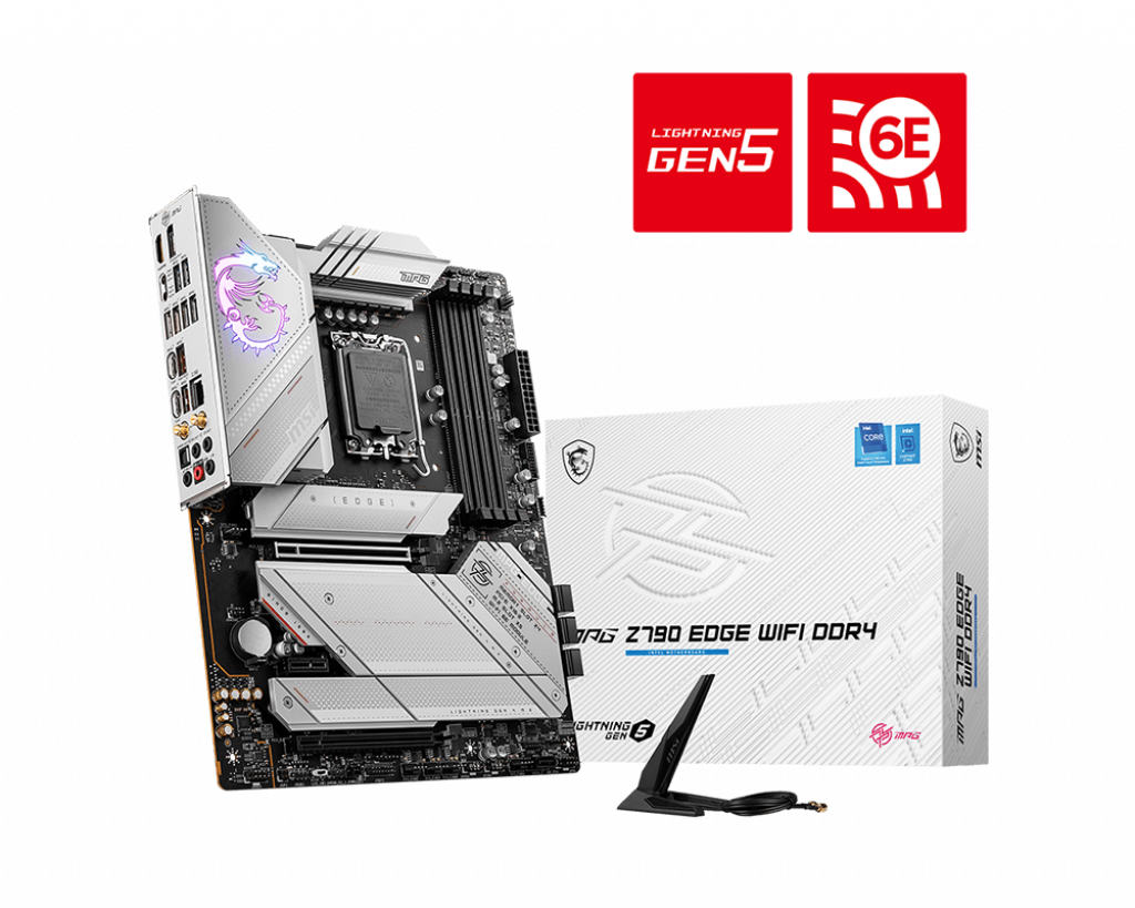 MSI Z790 EDGE WIFI DDR4 Intel Z690 LGA 1700 ATX (7D91-001R) thumbnail