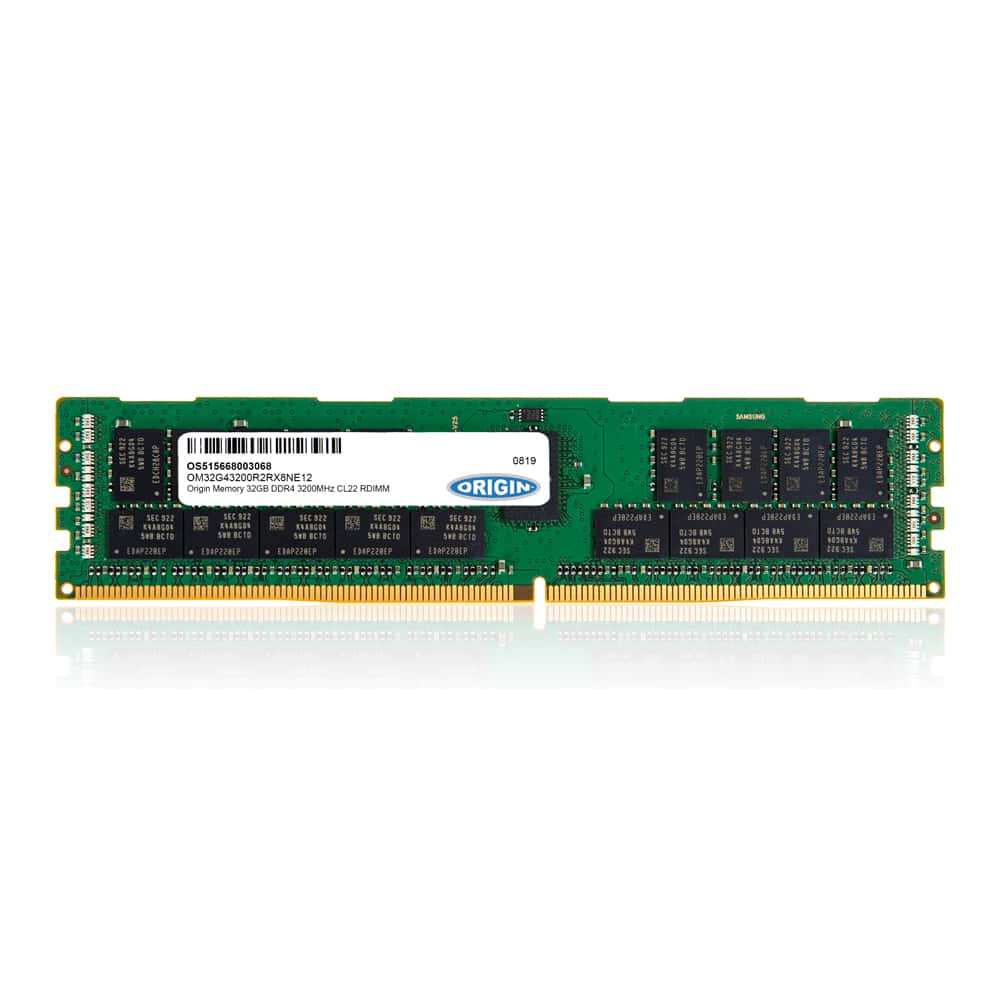 Origin Storage 32GB DDR4 3200MHz RDIMM 2Rx4 ECC 1.2V geheugenmodule 1 x 32 GB (OM32G43200R2RX4E12) thumbnail