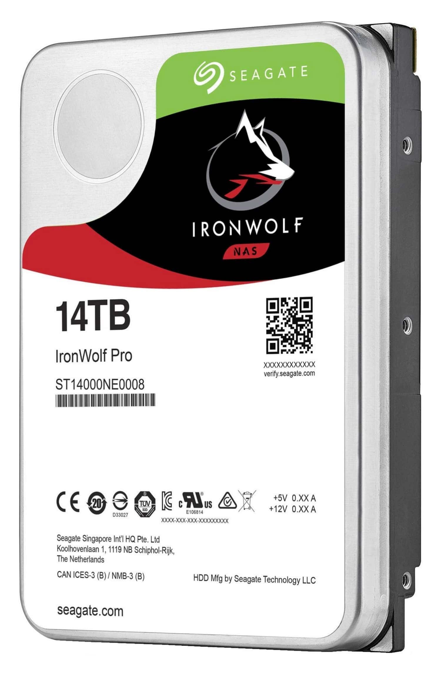 Seagate IronWolf Pro ST14000NEA008 interne harde schijf 3.5" 14000 GB SATA III (ST14000NEA008) thumbnail