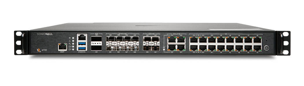 SonicWall NSA 6700 firewall (hardware) 1U 36000 Mbit/s (02-SSC-8988) thumbnail