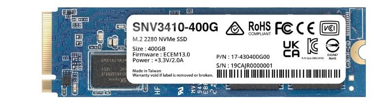 Synology SNV3410 M.2 400 GB PCI Express 3.0 NVMe (SNV3410-400G) thumbnail