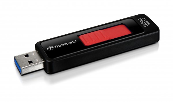 Transcend JetFlash elite JetFlash 760, 128GB USB flash drive USB Type-A 3.2 Gen 1 (3.1 Gen 1) Zwart, Rood (TS128GJF760) thumbnail